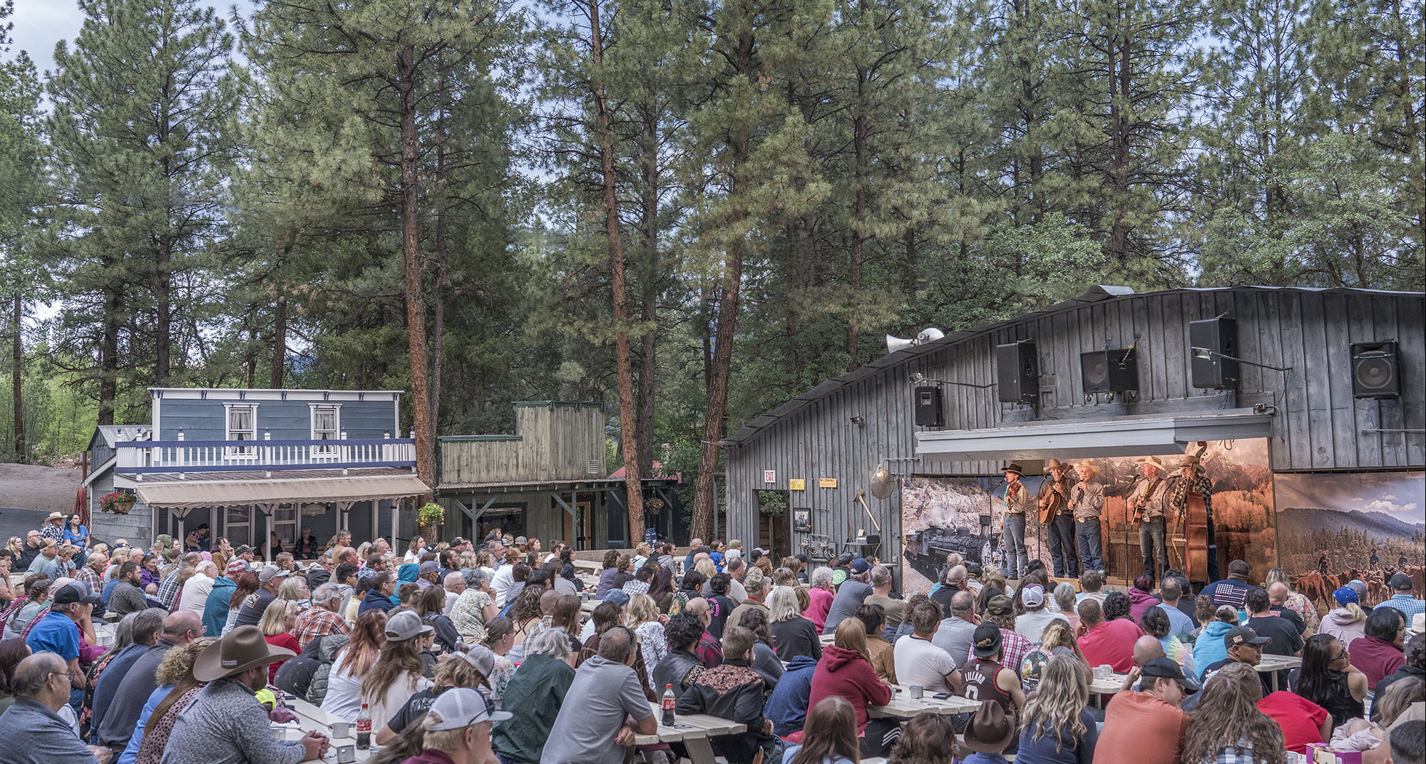 Old west cowboy music show with supper in Durango, Colorado